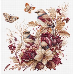 B2419 - Paukščiai - ruduo (The Birds-Autumn) siuvinėjimo rinkinys Luca-S