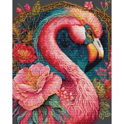 BU5036 - Fantastiškas flamingas (Flamingo Fantastico) siuvinėjimo rinkinys Luca-s