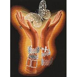 SANH-04 „Krištolo drugelis“ siuvinėjimo rinkinys Andriana