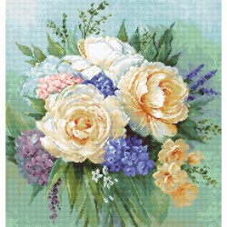 B2370 - Gėlių puokštė (Floral bouquet) siuvinėjimo rinkinys Luca-S