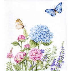 BA2360 - Vasaros gėlės ir drugeliai (Summer Flowers and Butterflies) siuvinėjimo rinkinys Luca-S