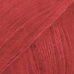 14 - raudona DROPS Kid-Silk