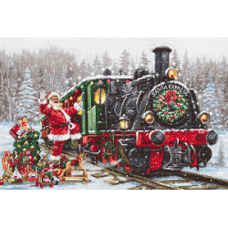 B2397 - Kalėdų senelio ekspresas (Santa's express) siuvinėjimo rinkinys Luca-S
