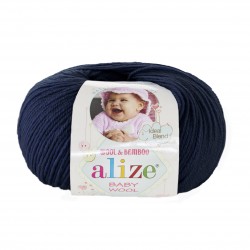58 - tamsi mėlyna Alize Baby Wool