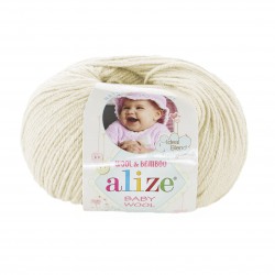 1 - kreminė Alize Baby Wool