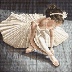 LETI L8037 - Mažoji mergaitė balerina (Little ballerina girl) siuvinėjimo rinkinys Letistitch